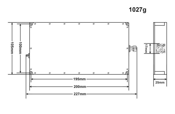 100W 900-2000MHz RF Power Amplifier Module for Anti-Drone Systems