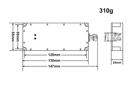 ultral band 400-700mhz 100W 28V GaN  anti drone signal  Jammer module for key location protection
