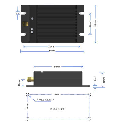 700-6300MHz UAV Detection Module with 2KM Detection Distance and 360° Working Angle for Drone Signal Detection