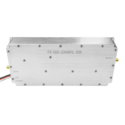 Phạm vi rộng 47dbm 50W 100W 1000-2000MHz 830-935MHz bộ khuếch đại điện chống máy bay không người lái FPV module jammer