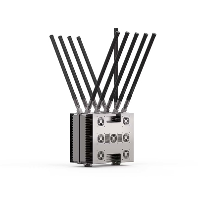 1km 10 kênh 433mhz 868mhz 2.4ghz 5.8ghz máy bay không người lái jammer thiết bị phát hiện tích hợp
