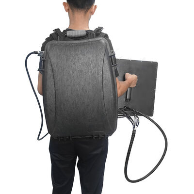 Thiết bị gây nhiễu tín hiệu máy bay không người lái manpack 8 băng tần mạnh mẽ cho an ninh hàng không