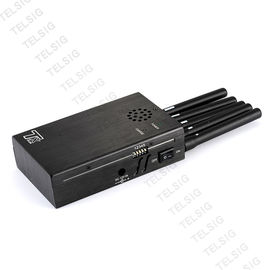 Bộ gây nhiễu tín hiệu điện thoại di động nhẹ 5 Ăng-ten cho GPS / 2G / 3G / 4G